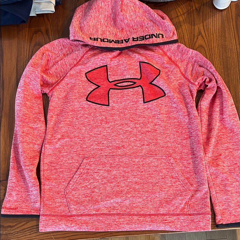 Under Armour Kids Heathered Red Hoodie